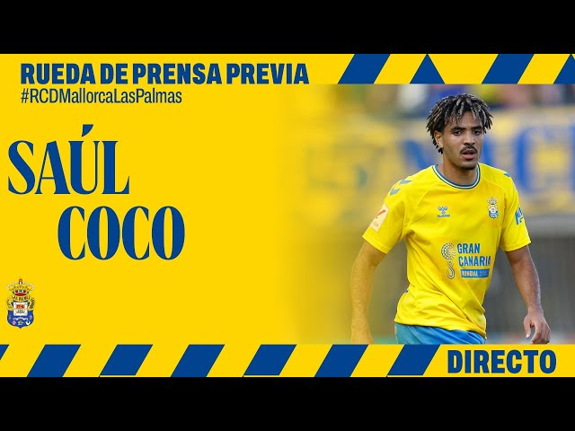 Rueda de prensa de Saúl Coco previa al #RCDMallorcaLasPalmas | UD Las Palmas