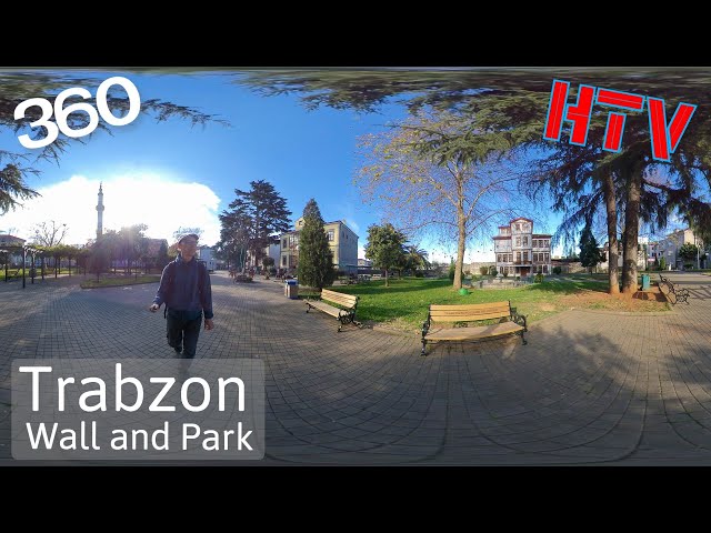 360VR Trabzon,Turkey-Bazaar and Park in Autumn