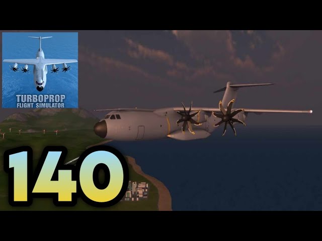 Turboprop Flight Simulator - Gameplay Walkthrough Part 140 - LANDING Mission (iOS, Android)