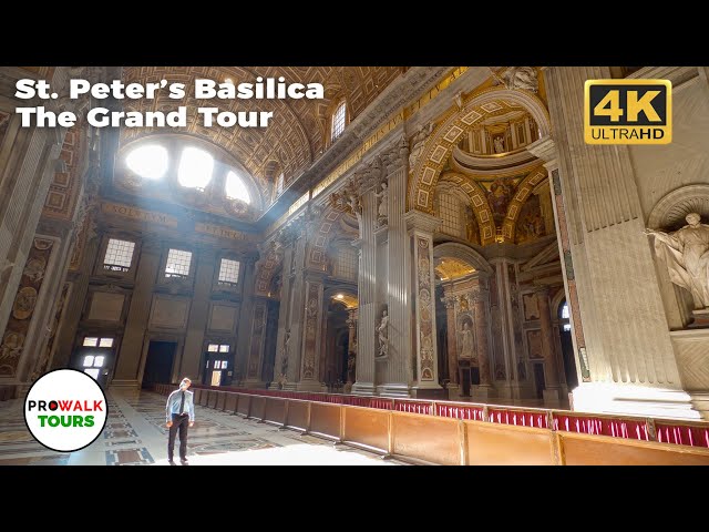 Saint Peter's Basilica 4K Tour - The Vatican - with Captions