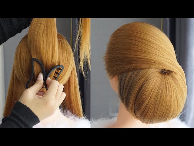 Easy Elegant Hairstyle Using Clutcher - Low Bun Hairstyle For Party