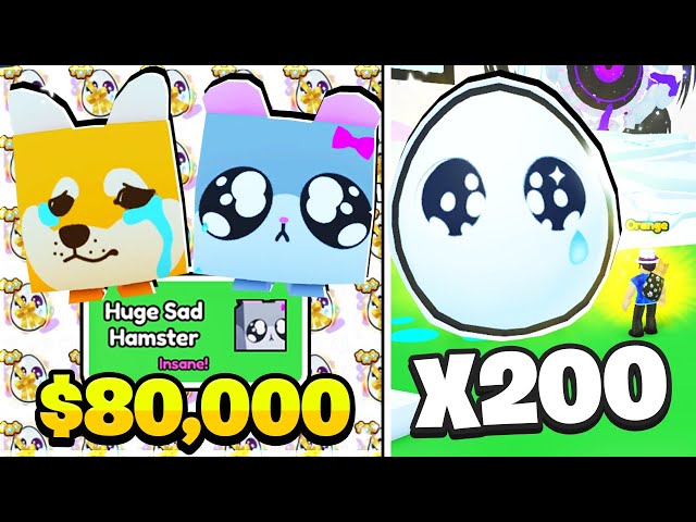 Spending $80,000 Opening Limited Sad Egg in Pet Simulator 99