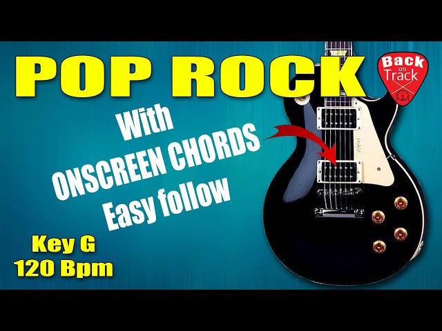 Soulful Guitar backing track - Pop Rock - 120Bpm Key G