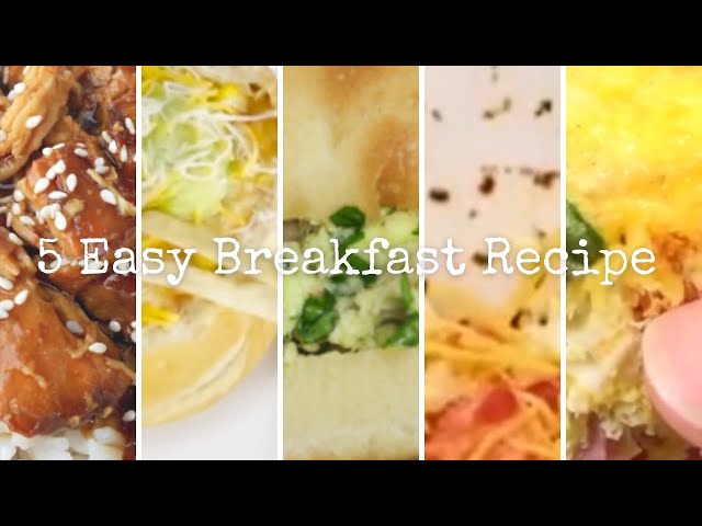 5 Easy Breakfast Recipe | Recipes for Lunch, Dinner, and Dessert | How To Make Breakfast #breakfast