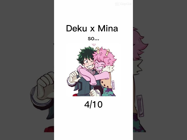 Rating deku ships🥦🥦 ( my opinion) #mha #deku