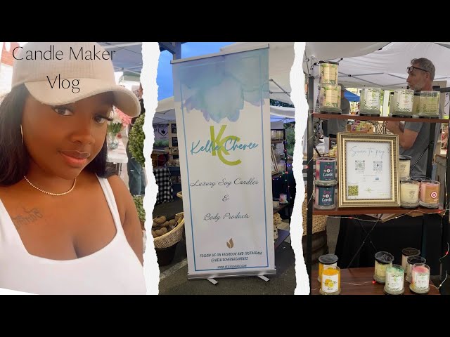 Vlog: GRWM Candle Popup Shop + Craft Show + How to make your business stand out. #popupshop #candles