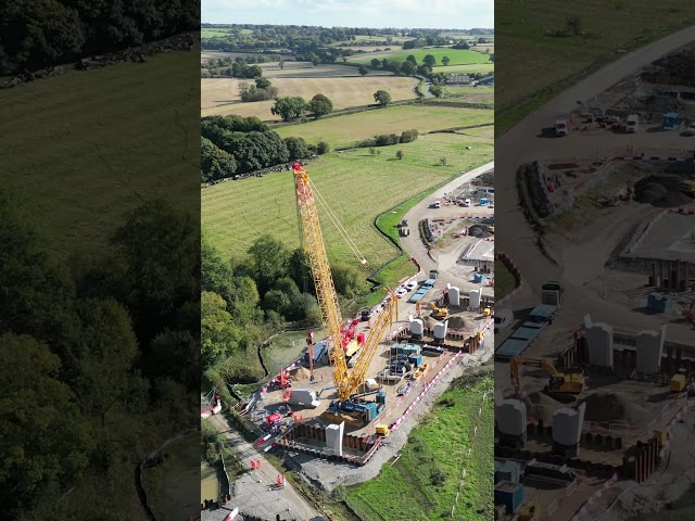 Construction on new high speed railway viaduct in UK begins #shorts