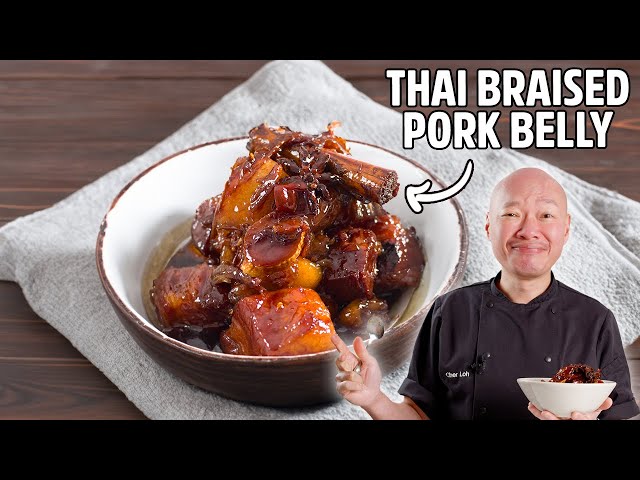 Super Easy Thai Braised Pork Belly!