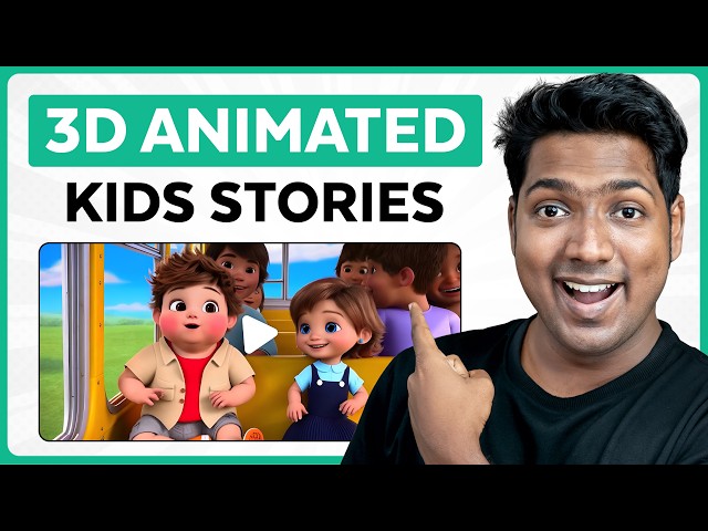 How to Make 3D Animated Kids' Story Videos with AI for FREE!