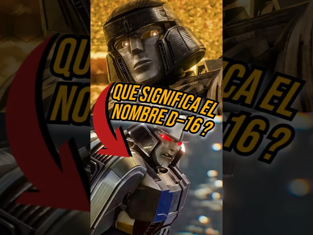 Que significa D-16 ? #transformersone #megatron #optimusprime #shorts