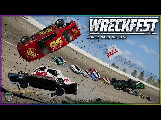 Lightning McQueen at Talladega! | Wreckfest | NASCAR Legends Mod