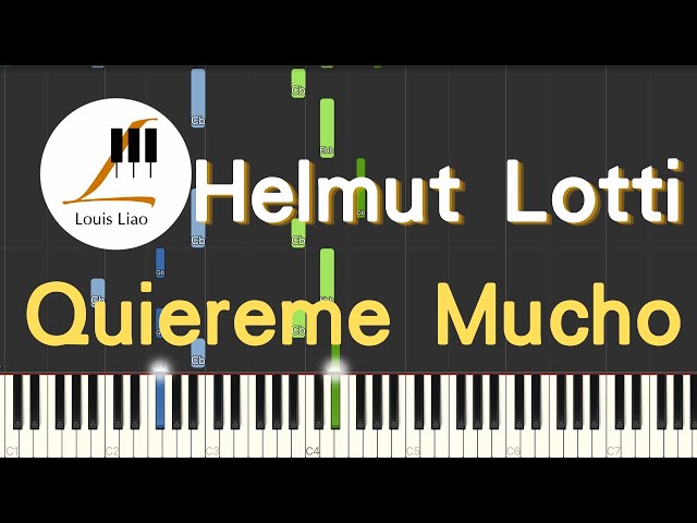 Helmut Lotti Quiereme Mucho 鋼琴教學 Synthesia 琴譜