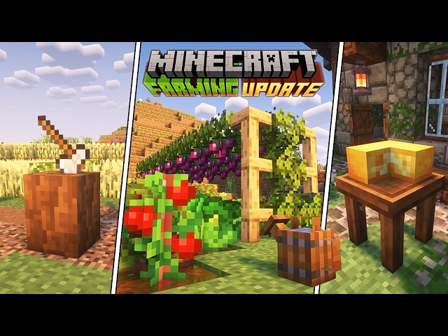 BEST MODS to Turn Minecraft into a FARMING GAME!