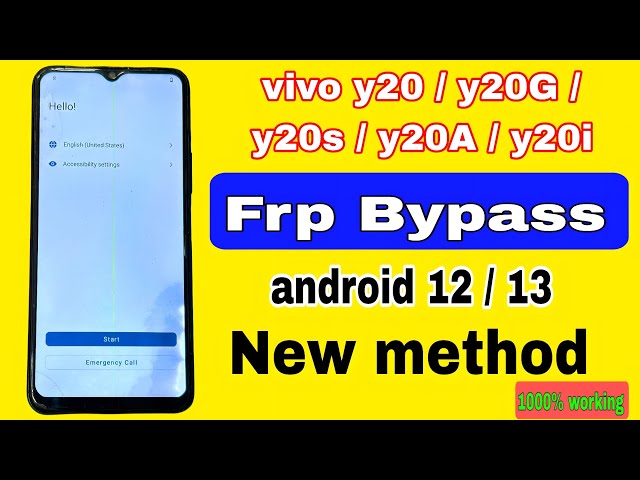 Vivo y20g frp bypass / vivo y20g frp bypass android 13 / vivo y20g frp unlock