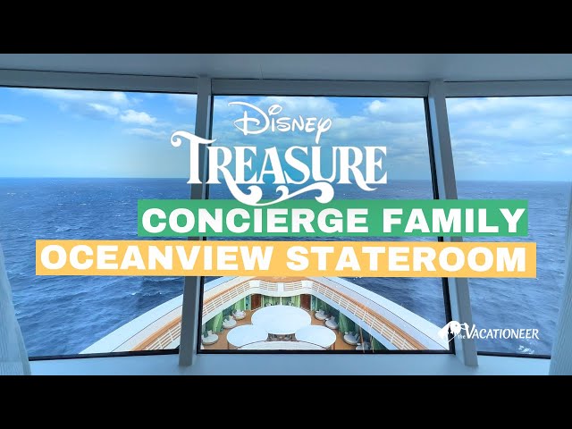 Concierge Family Oceanview | Disney Treasure Room Tour