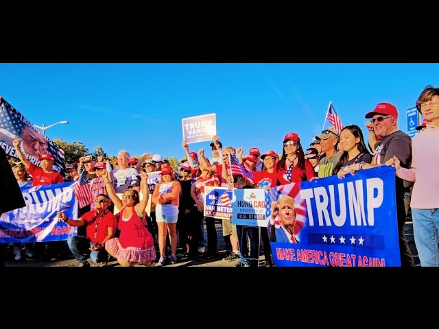 TRUMP MAGA RALLY 2024 (2)🤩🇺🇸😎 EDEN CENTER, VA USA 🇺🇸 AMERICA♥️