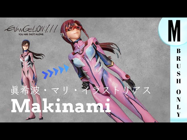 I painted an anime figure of Mari Makinami with acrylic paint | Evangelion|  真希波・マリ