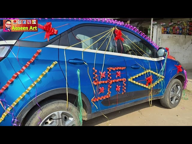 Car Decoration || Wedding Car Decoration || New Design Wedding Car Decoration