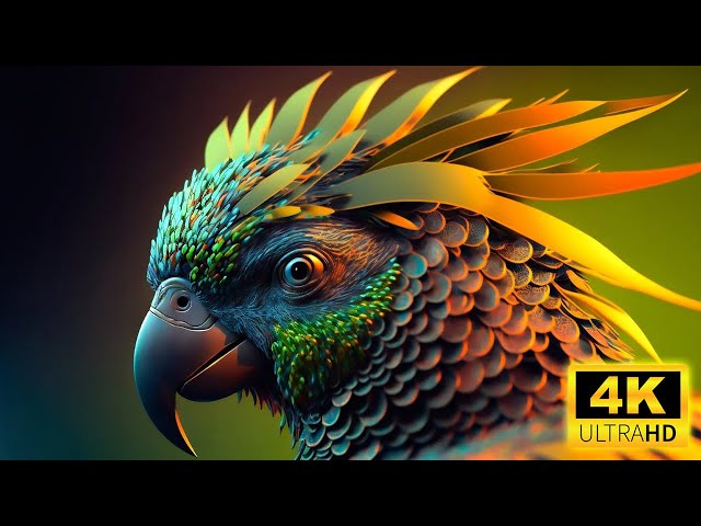 The most beautiful colors of Nature - III - 🐦Colorful Animals. 4K UHD TV