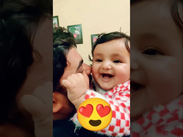 Laughing baby saying papa #cute #trending #funny #shorts #baby