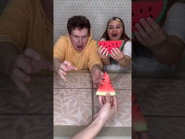 Choose food challenge😚 Why was he replaced with a real watermelon?😂#shorts Best video y Hmelkofm1322