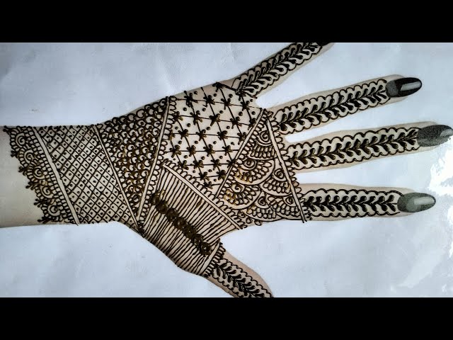 New mehandi design | Full Hand | easy and beautiful mehandi #backhand#bridalmehndi#easytrick#simple#