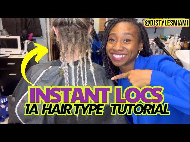 Instant Loc Retightening | Type "1A" Straight Hair (NO BACK COMBING!)