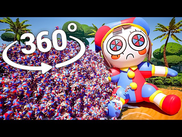 Pomni 50,000 TIMES! 360° video | VR / 4K | ( The Amazing Digital Circus Animation )