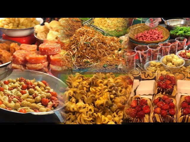 Pattaya Beach Road Street food new year market Pattaya episode-1