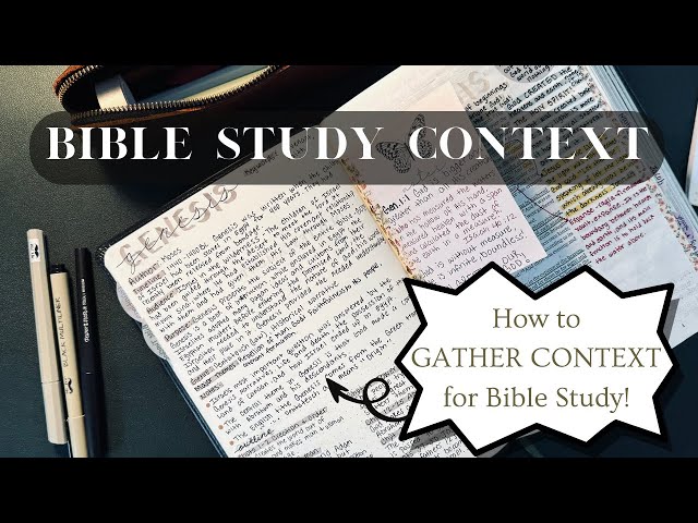 See how I GATHER CONTEXT for a book of the Bible! | bible study context | Bible Study Resources 2024