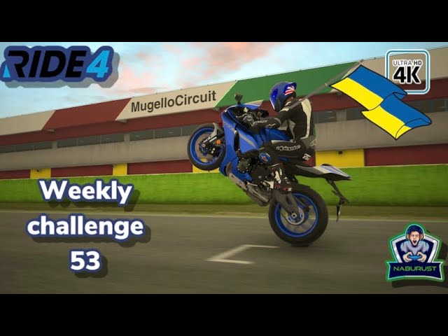 Ride 4 Yamaha R1 at Mugello weekly challenge 53 setup included