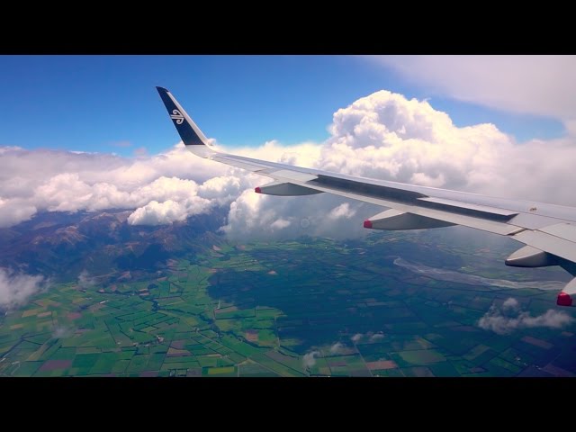 Air New Zealand - Queenstown to Christchurch - Airbus A320 - Stunning views!