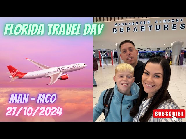 Orlando Florida Travel Day | 27/10/24 | Flying From Manchester To Orlando With Virgin Atlantic! ✈️💚✨