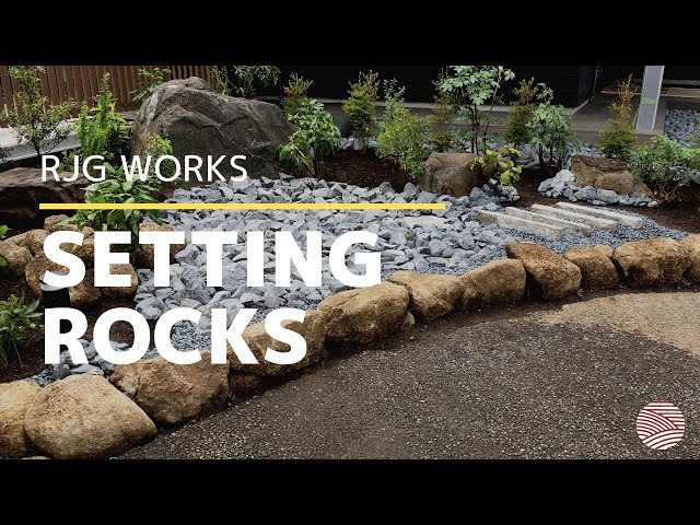 Rock Setting in a Japanese Garden