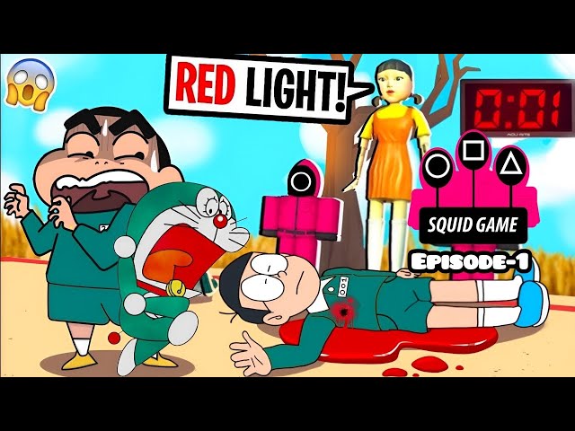 Doraemon & Shinchan Playing SQUID Game in GTA-5😱 || Episode-1