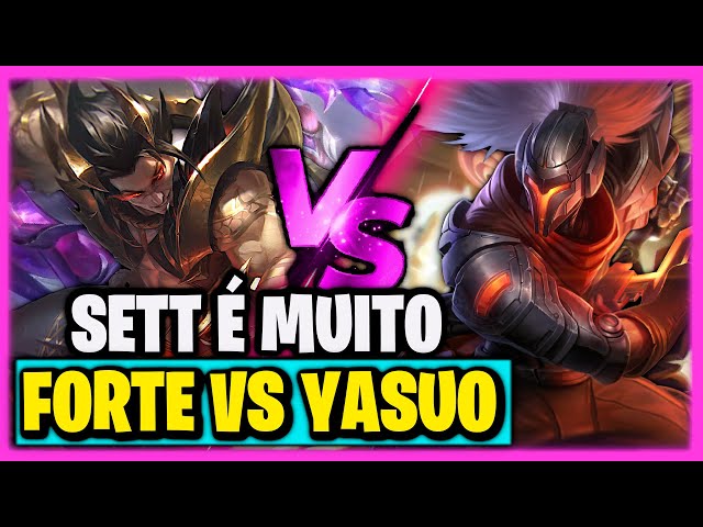 SETT É MUITO BOM CONTRA YASUO | League of Legends | SETT VS YASUO