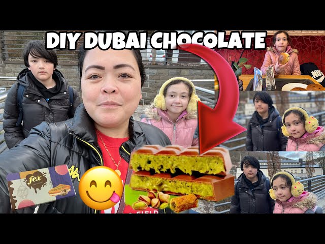 DIY DUBAI CHOCOLATE BAR|MADALI LANG GAWIN|NAHIRAPAN AKO IBIGAY KAY OMA GAMUT NIYA|PALAGING NATUTULOG