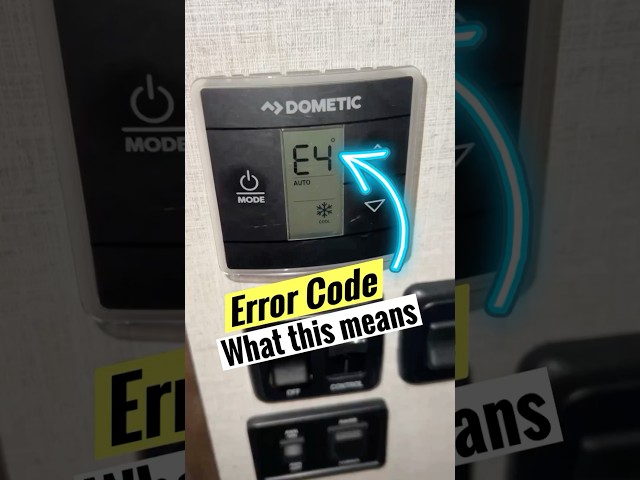 E4 Error Code Dometic Thermostat