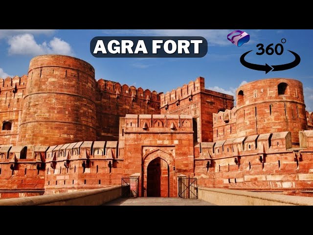 Agra Fort Virtual Video 360 || Insta 360 OneX3 || 4K Video || Virtual Tour India || Agra Red Fort ||