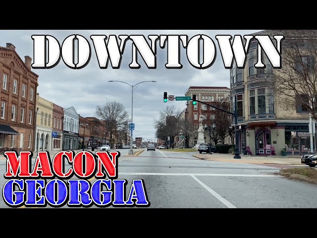 Macon - Georgia - 4K Downtown Drive