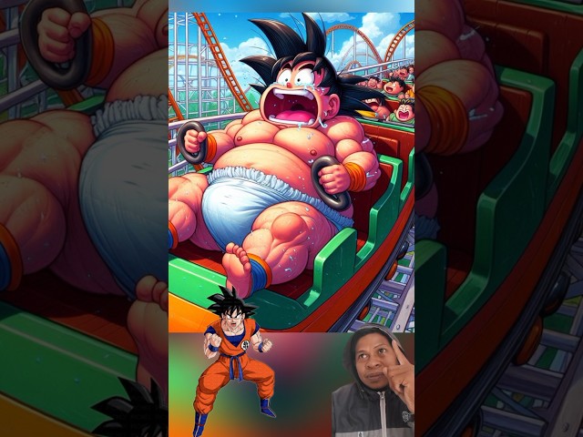 Spiderman fat afraid ridding roller coster 🤣 #superhero #goku #shorts