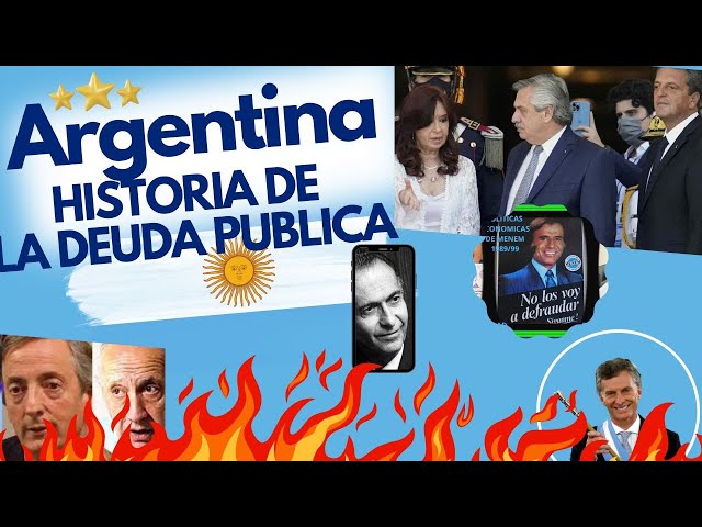 HISTORIA de la DEUDA EXTERNA ARGENTINA 1946 -2023