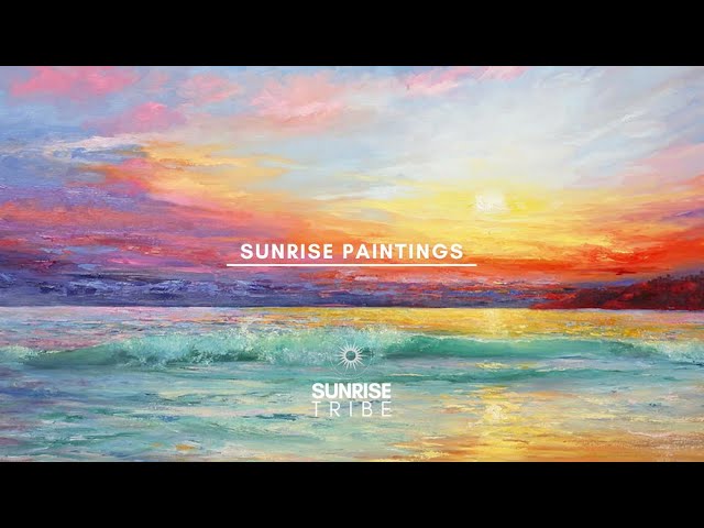 Sunrise Paintings | Nature Meditation | 24/7 Relaxing Piano Music #sunriseinspiration #sunriseeffect