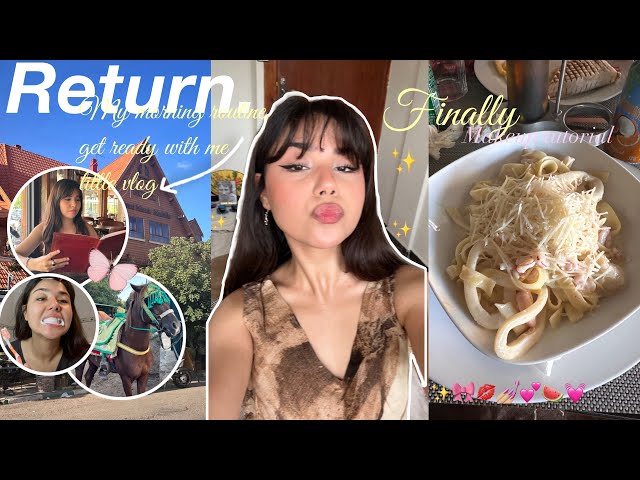 BACK TO YOUTUBE😭: my morning routine, get ready with me, vlog 🎀💕✨