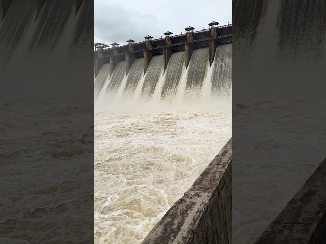 Worlds second largest dam #flood #dam #waterfall #shorts viral #trending