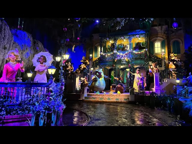 Tiana’s Bayou Adventure Ride POV at Nighttime 2025 - Disneyland Resort Park