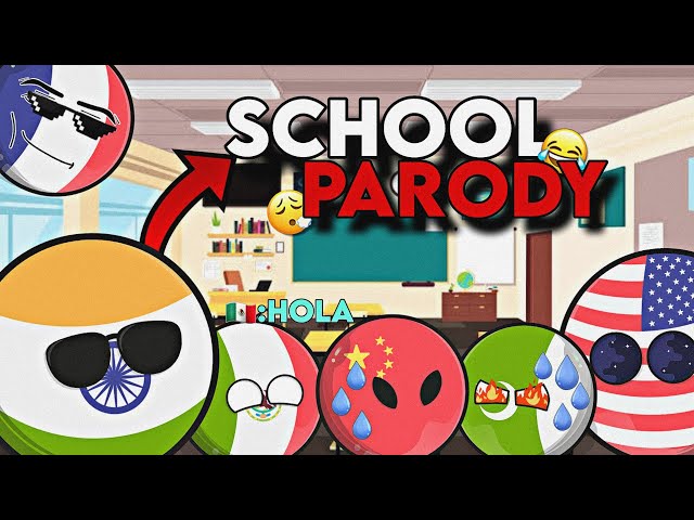 INDIAN SCHOOLS PARODY 🤫 [FUNNY]💯 [COUNTRYBALLS IN SCHOOL]💥 || CRAZY MAPPING