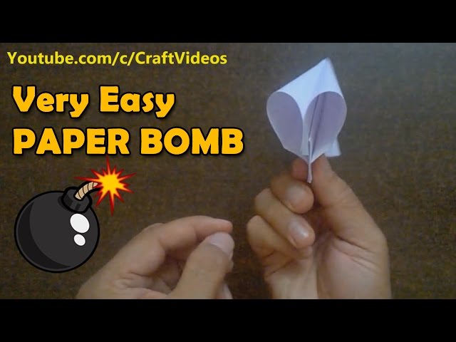 How to Make a Paper Popper | How to make Paper Bomb | Paper Bomb that Pops | Paper Bomb step by step