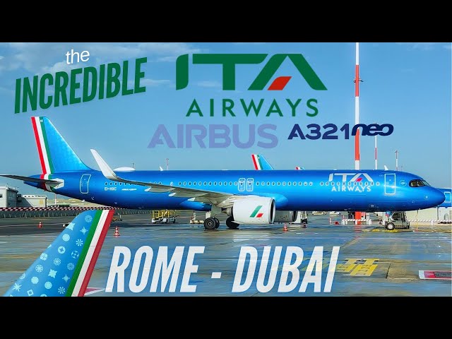 ITA Airways NEW route to Dubai | ITA Airways A321neo in Economy Class | Trip Report