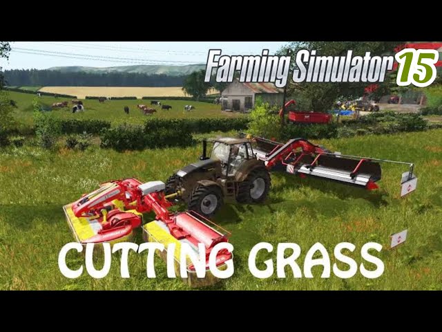 Grass Cutting in Farming simulator 15 New Technology | घास काटने की मशीन | #17 | #farmingview